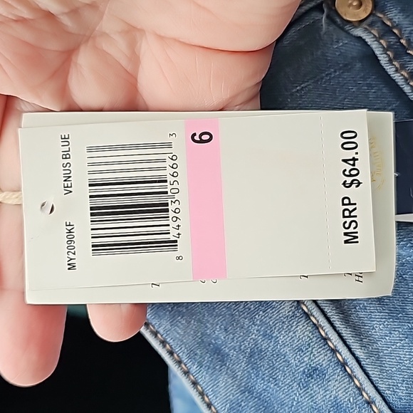 Seven 7 High Rise Skinny Jeans Size 6 Venus Blue 4-way stretch NWT MSRP $64 - Picture 3 of 15